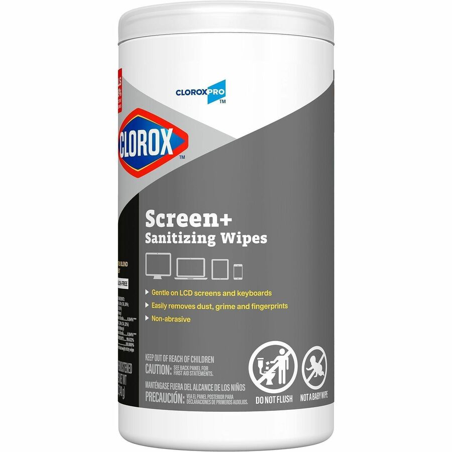 CloroxPro Screen+ Sanitizing Wipes (CLO60724EA)
