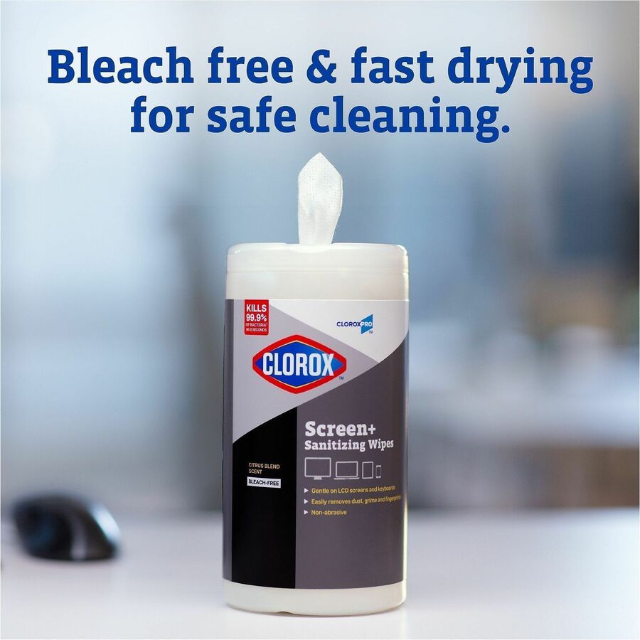 CloroxPro Screen+ Sanitizing Wipes (CLO60724EA)