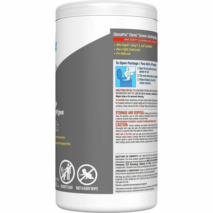 CloroxPro Screen+ Sanitizing Wipes (CLO60724EA)