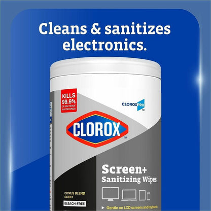 CloroxPro Screen+ Sanitizing Wipes (CLO60724EA)
