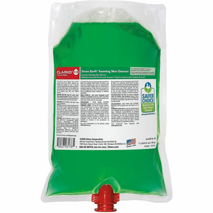 Green Earth Clario C3 Dispenser Refills, Foam, 1.06 quart, Fresh Meadow (BET781H200)