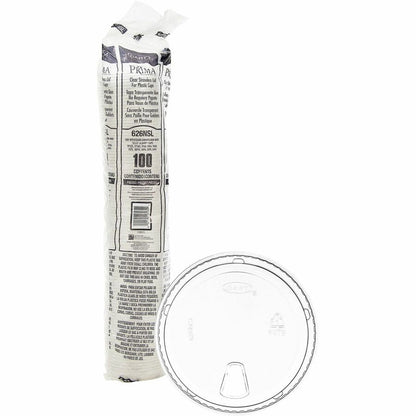Dart Strawless Cup Lids, 4" Diameter, 100 Lids/Pack, 10/Carton (DCC626NSLCT)