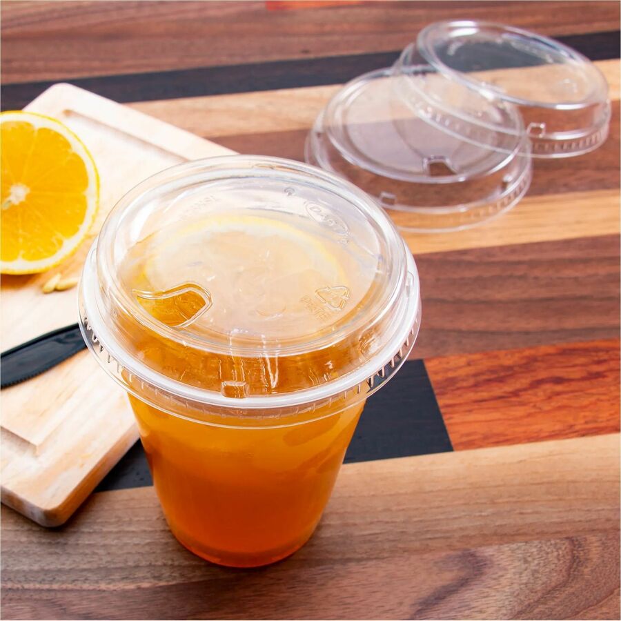 Dart Strawless Cup Lids, 4" Diameter, 100 Lids/Pack, 10/Carton (DCC626NSLCT)