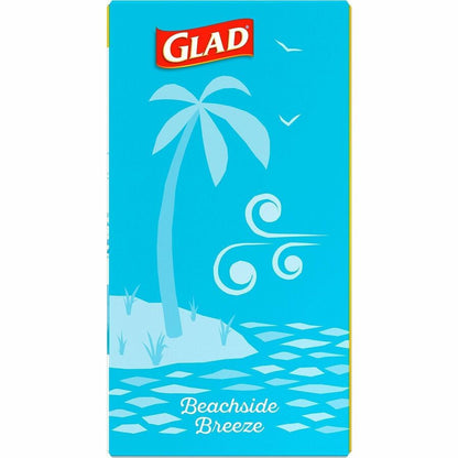 Glad OdorShield Drawstring Trash Bags, Febreze Beachside Breeze, 4 gal, 80/Box, 30/Carton (CLO79155CT)