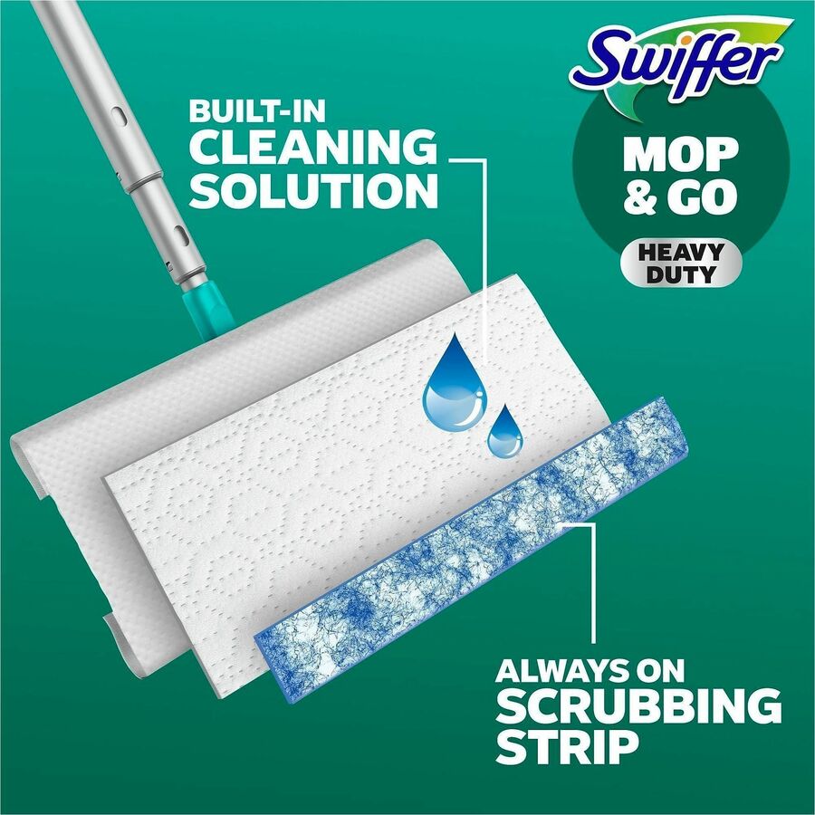 Swiffer Sweeper Heavy Duty Mop Cloths, Gain Original Scent, Blue, 10 Cloths/Pack, 6/Carton (PGC76471CT)
