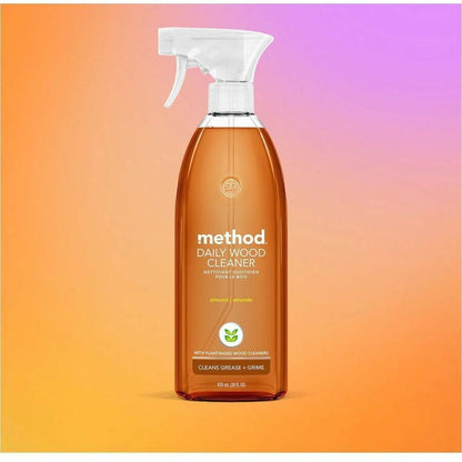 Method Daily Wood Cleaner, 28 fl oz, Almond Scent, 8/Carton (MTH317943CT)