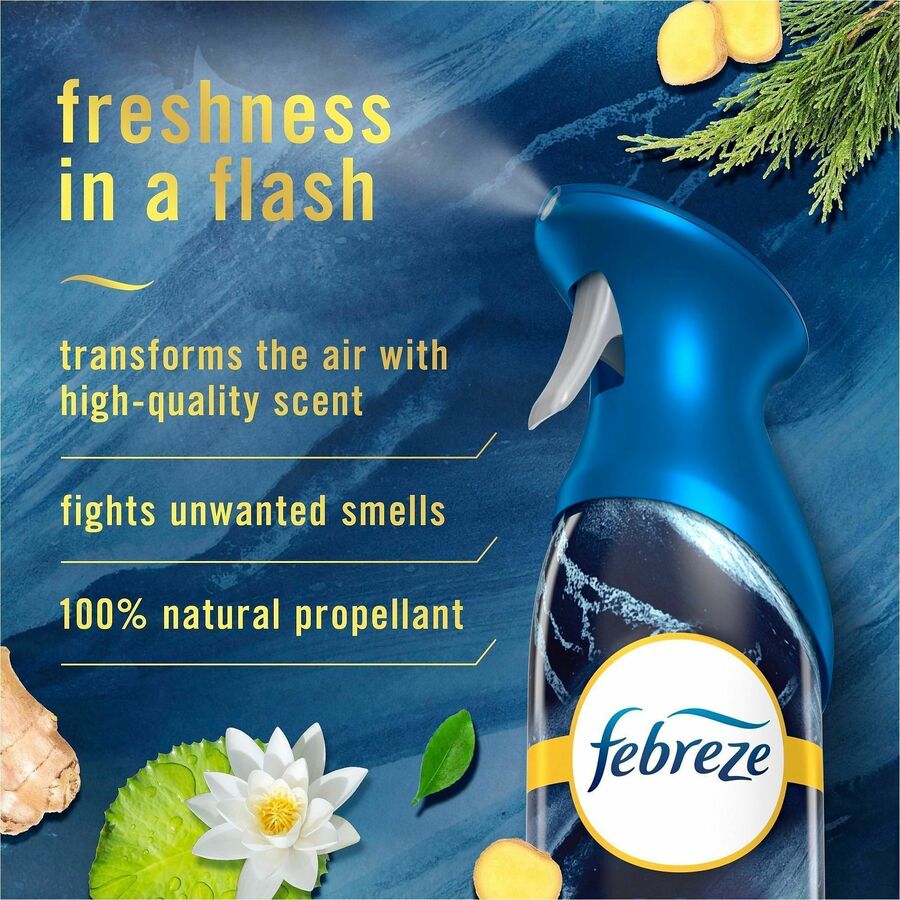 Febreze Air Effects Air Freshener, Spray, 8.8 fl oz, Ocean, Odor Neutralizer, 2/Pack (PGC17345PK)