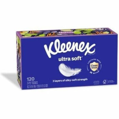 Kleenex Ultra Soft Tissues, 3 Ply, White, 6/Pack (KCC54317)
