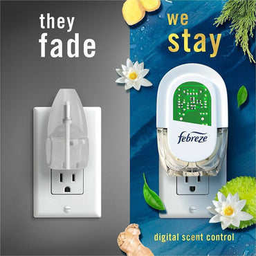 Febreze FadeDefy PLUG Air Freshener, 2.63 oz, Ocean, 50 Day, Odor Neutralizer, 3/Pack (PGC13835)