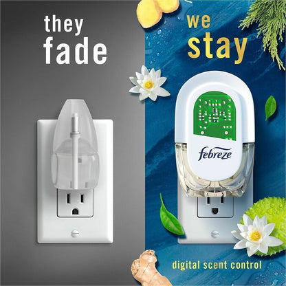 Febreze FadeDefy PLUG Air Freshener, 2.63 oz, Ocean, 50 Day, Odor Neutralizer, 3/Pack (PGC13835)