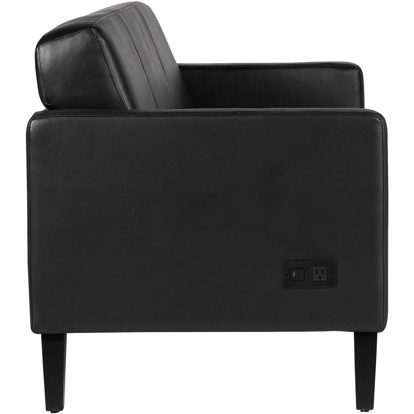 Lorell Clarke Series Sofa with Antimicrobial Upholstery and Power, 77.3" x 29.8" x 31" Overall Dimension (LLR86950)