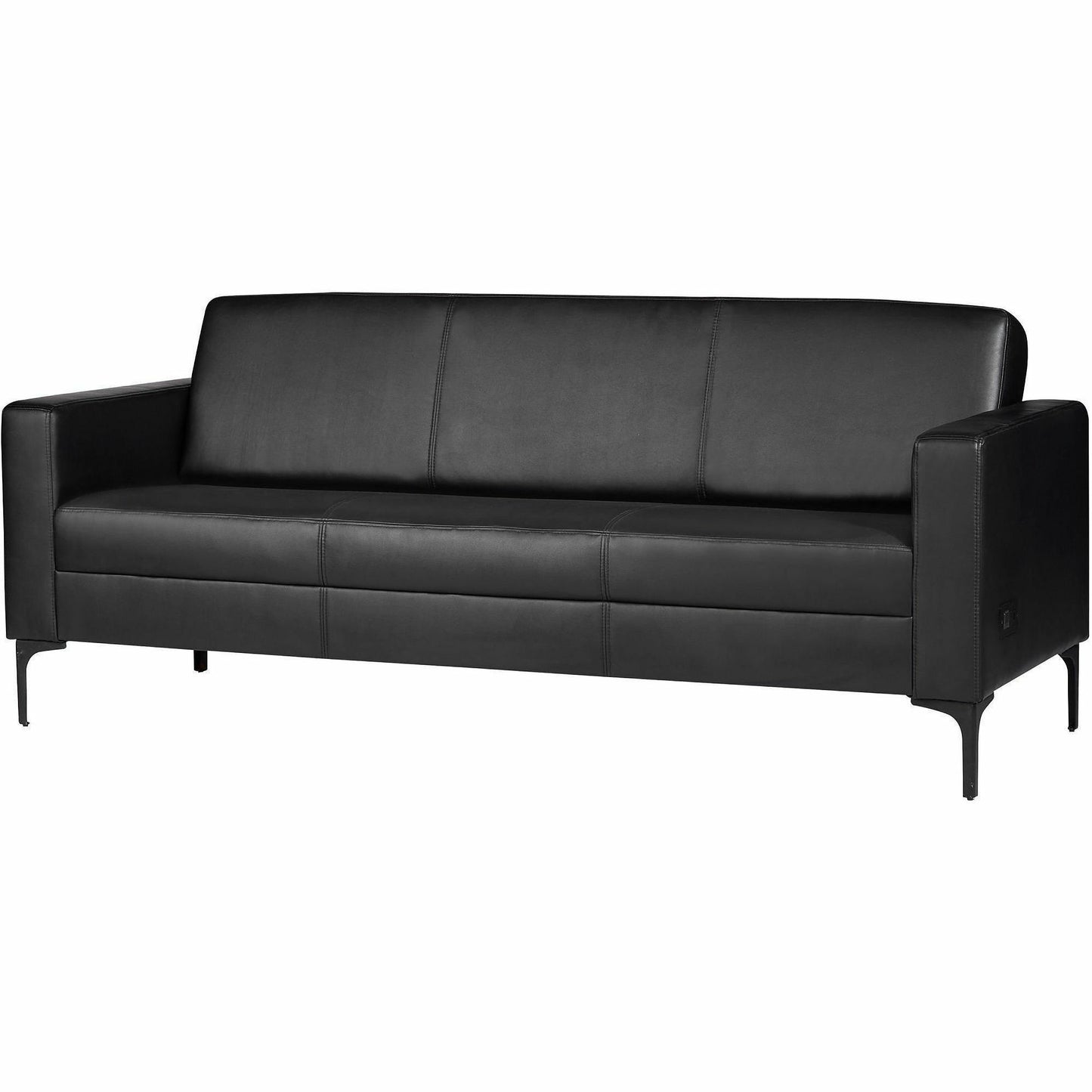 Lorell Clarke Series Sofa with Antimicrobial Upholstery and Power, 77.3" x 29.8" x 31" Overall Dimension (LLR86950)