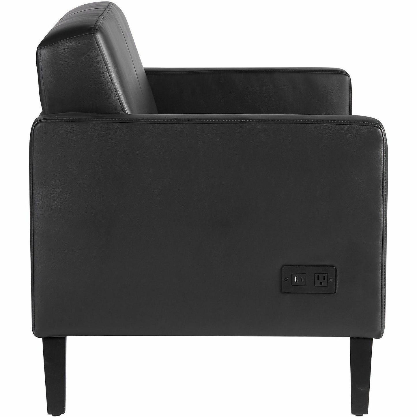 Lorell Clarke Series Loveseat with Antimicrobial Upholstery and Power, 53.2" x 29.8" x 31" Overall Dimension (LLR86951)