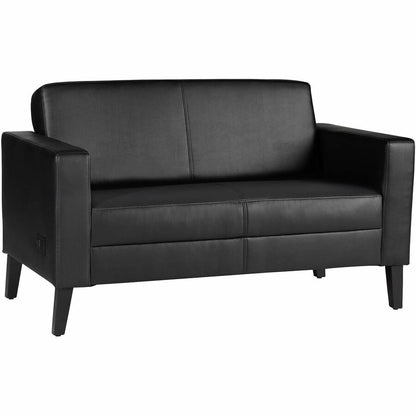 Lorell Clarke Series Loveseat with Antimicrobial Upholstery and Power, 53.2" x 29.8" x 31" Overall Dimension (LLR86951)