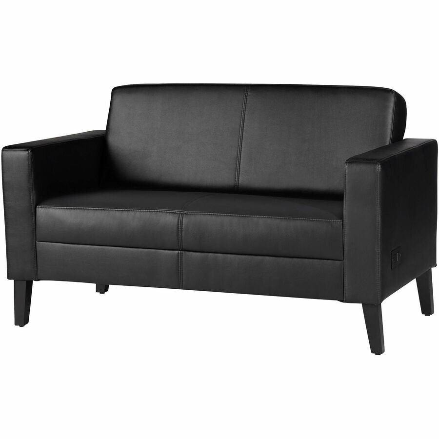 Lorell Clarke Series Loveseat with Antimicrobial Upholstery and Power, 53.2" x 29.8" x 31" Overall Dimension (LLR86951)