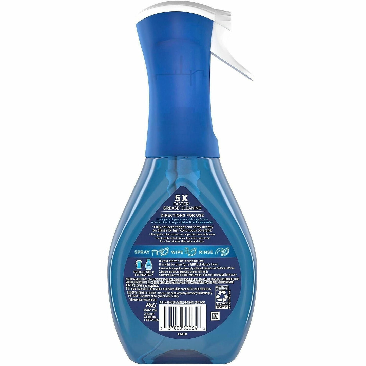 Dawn Powerwash Dish Spray, 16 fl oz, Fresh Clean Scent, 6/Carton (PGC52364CT)