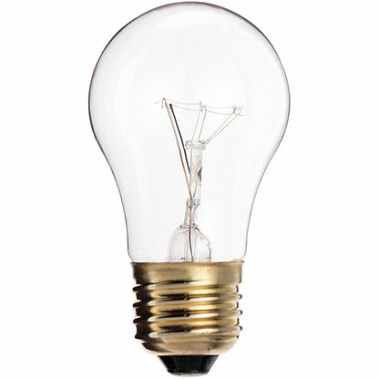 Satco A15 Appliance Light Bulb, 40 W, 130 V AC, 120 V AC, 225 lm (SDNS3720)