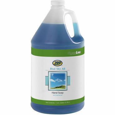 Zep Antibacterial Foaming Hand Soap, Blue, 1 gal, 4/Carton (ZPE332124CT)