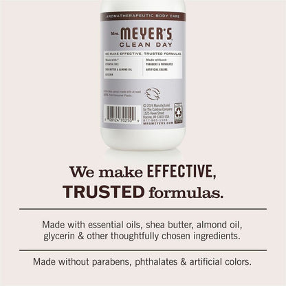 Mrs. Meyer's Clean Day Lavender Lotion, Lotion, 12 fl oz, Lavender, 6/Carton (SJN686640CT)