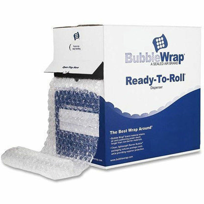 Sealed Air Multipurpose BubbleWrap with Dispenser, 24" x 175 ft Length x 100 mil Thickness, Natural, 8/Carton (SEL100027743)