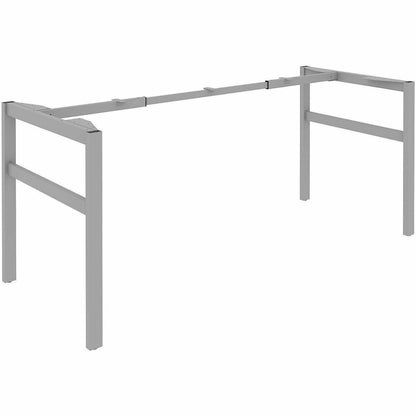 Lorell Table Base, Powder Coated H-shaped, Silver Base, 28.50" Height x 71.60" Width x 29.10" Depth (LLR16284)
