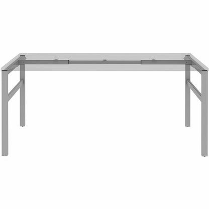 Lorell Table Base, Powder Coated H-shaped, Silver Base, 28.50" Height x 71.60" Width x 29.10" Depth (LLR16284)
