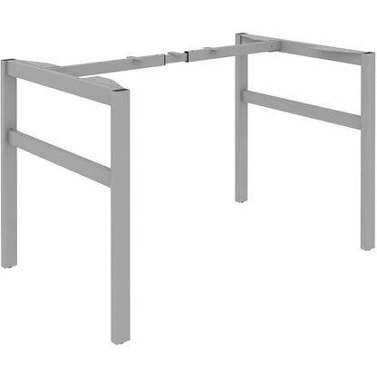 Lorell Table Base, Powder Coated H-shaped, Silver Base, 28.50" Height x 71.60" Width x 29.10" Depth (LLR16284)