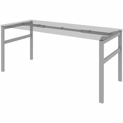 Lorell Table Base, Powder Coated H-shaped, Silver Base, 28.50" Height x 71.60" Width x 29.10" Depth (LLR16284)