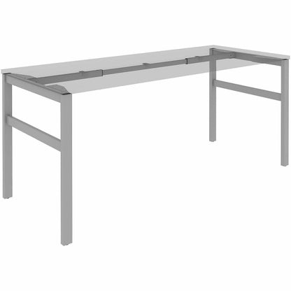 Lorell Table Base, Powder Coated H-shaped, Silver Base, 28.50" Height x 71.60" Width x 29.10" Depth (LLR16284)