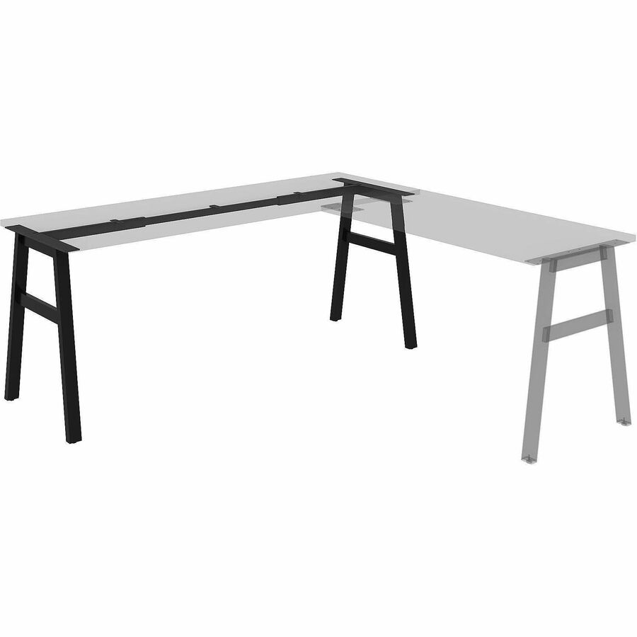 Lorell Table Base, Powder Coated A-shaped, Black Base, 28.50" Height x 71.60" Width x 23.20" Depth (LLR16286)