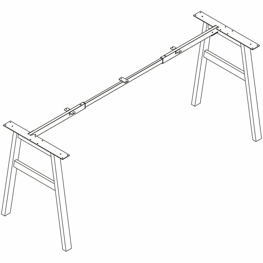 Lorell Table Base, Powder Coated A-shaped, Black Base, 28.50" Height x 71.60" Width x 23.20" Depth (LLR16286)