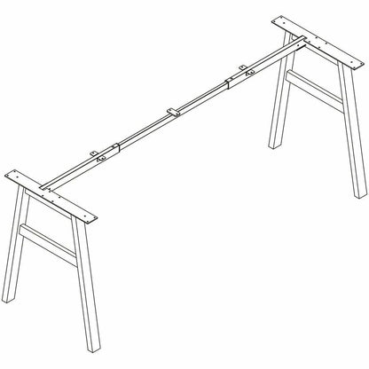 Lorell Table Base, Powder Coated A-shaped, Black Base, 28.50" Height x 71.60" Width x 23.20" Depth (LLR16286)