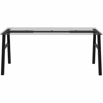 Lorell Table Base, Powder Coated A-shaped, Black Base, 28.50" Height x 71.60" Width x 23.20" Depth (LLR16286)