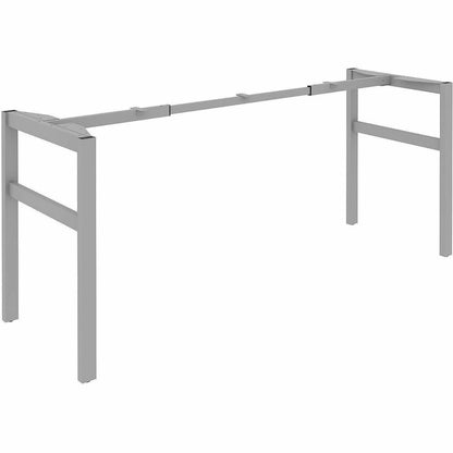 Lorell Table Base, Powder Coated H-shaped, Silver Base, 28.50" Height x 71.60" Width x 23.20" Depth (LLR16283)