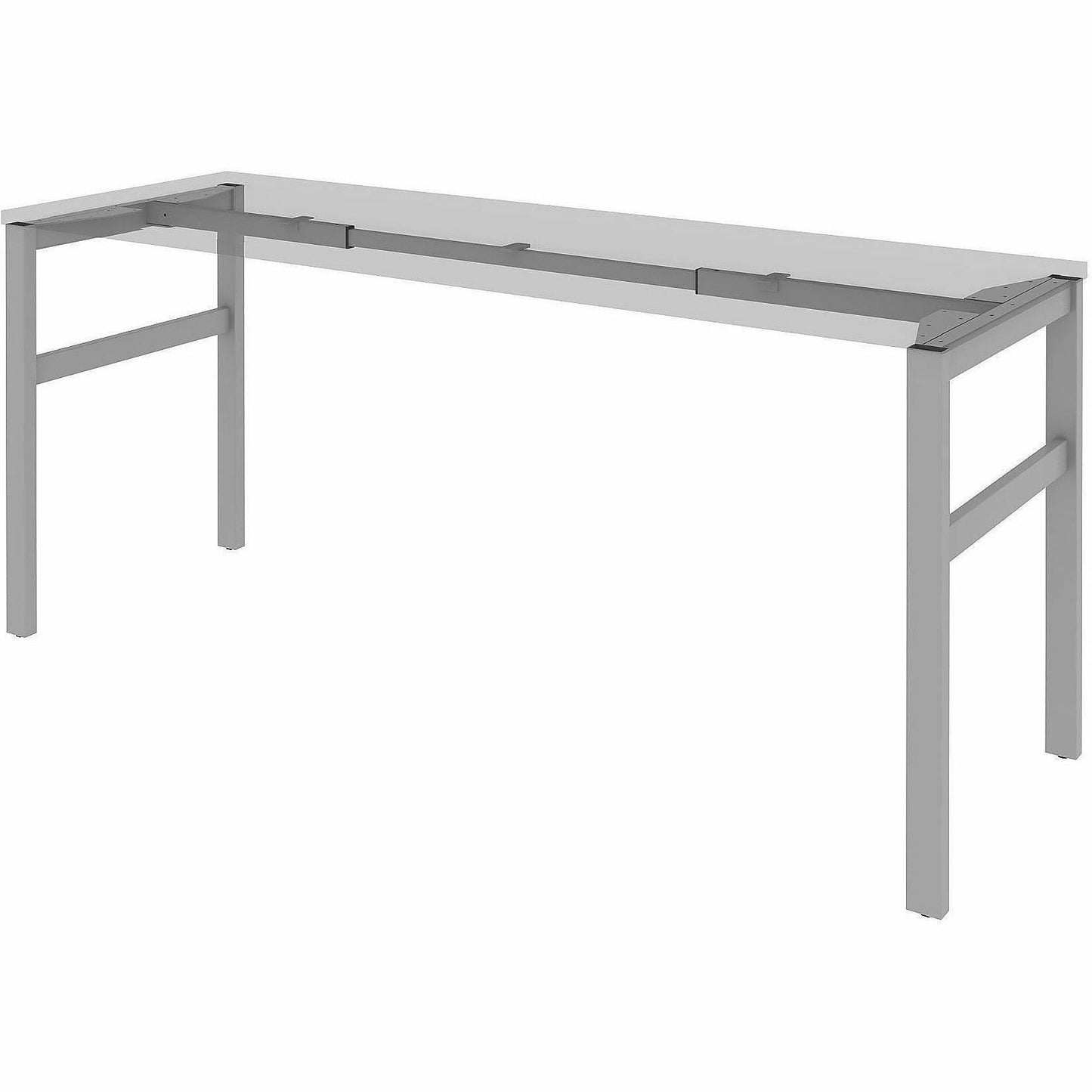 Lorell Table Base, Powder Coated H-shaped, Silver Base, 28.50" Height x 71.60" Width x 23.20" Depth (LLR16283)