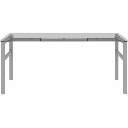 Lorell Table Base, Powder Coated H-shaped, Silver Base, 28.50" Height x 71.60" Width x 23.20" Depth (LLR16283)