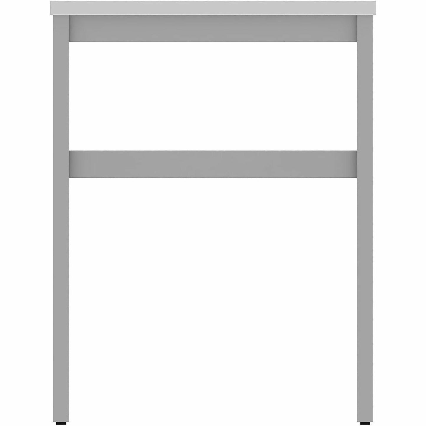 Lorell Table Base, Powder Coated H-shaped, Silver Base, 28.50" Height x 71.60" Width x 23.20" Depth (LLR16283)