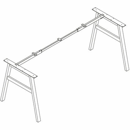 Lorell Table Base, Powder Coated A-shaped, Black Base, 28.50" Height x 71.60" Width x 29.10" Depth (LLR16287)