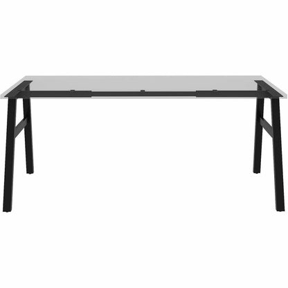 Lorell Table Base, Powder Coated A-shaped, Black Base, 28.50" Height x 71.60" Width x 29.10" Depth (LLR16287)