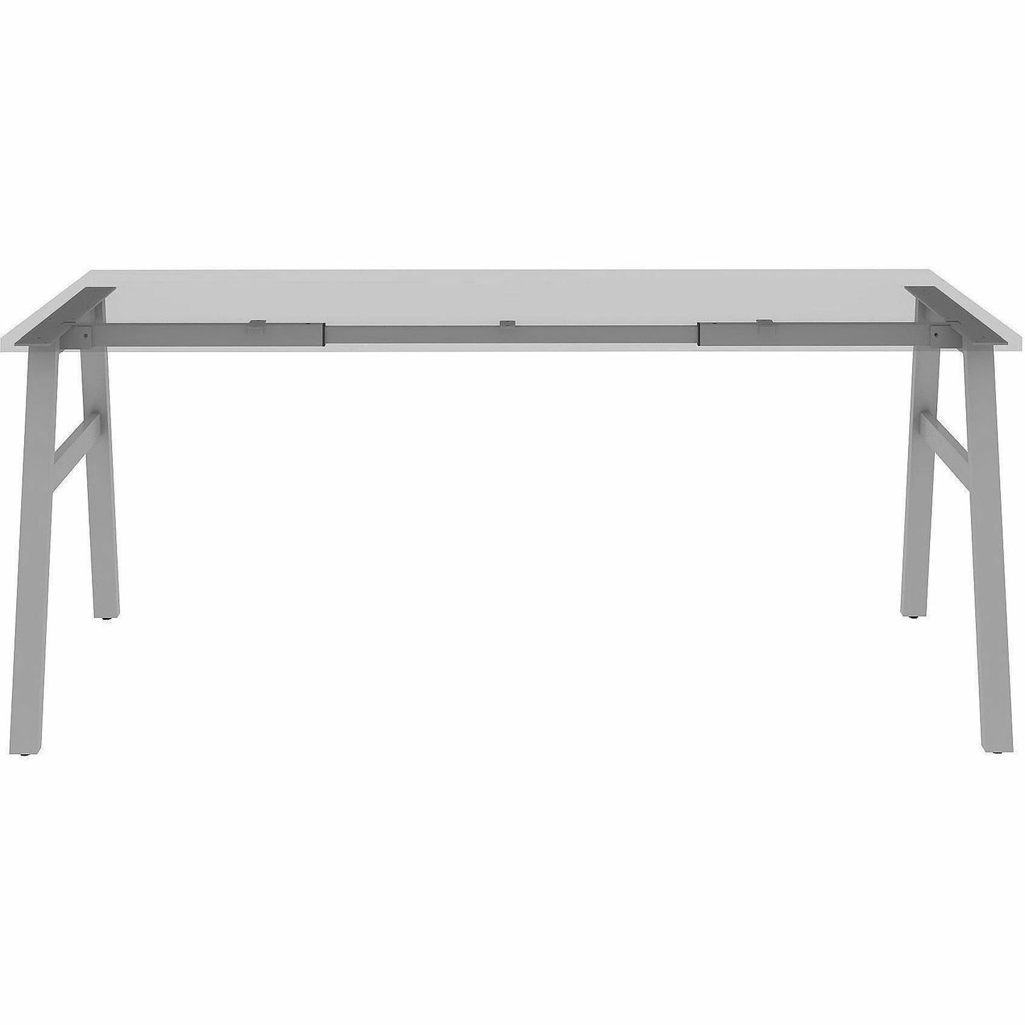 Lorell Table Base, Powder Coated A-shaped, Silver Base, 28.50" Height x 71.60" Width x 29.10" Depth (LLR16290)