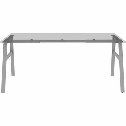 Lorell Table Base, Powder Coated A-shaped, Silver Base, 28.50" Height x 71.60" Width x 29.10" Depth (LLR16290)