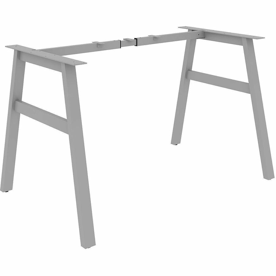 Lorell Table Base, Powder Coated A-shaped, Silver Base, 28.50" Height x 71.60" Width x 29.10" Depth (LLR16290)