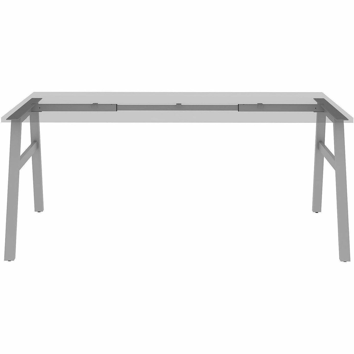 Lorell Table Base, Powder Coated A-shaped, Silver Base, 28.50" Height x 71.60" Width x 29.10" Depth (LLR16290)
