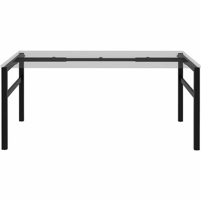 Lorell Table Base, Powder Coated H-shaped, Black Base, 28.50" Height x 71.60" Width x 29.10" Depth (LLR16281)