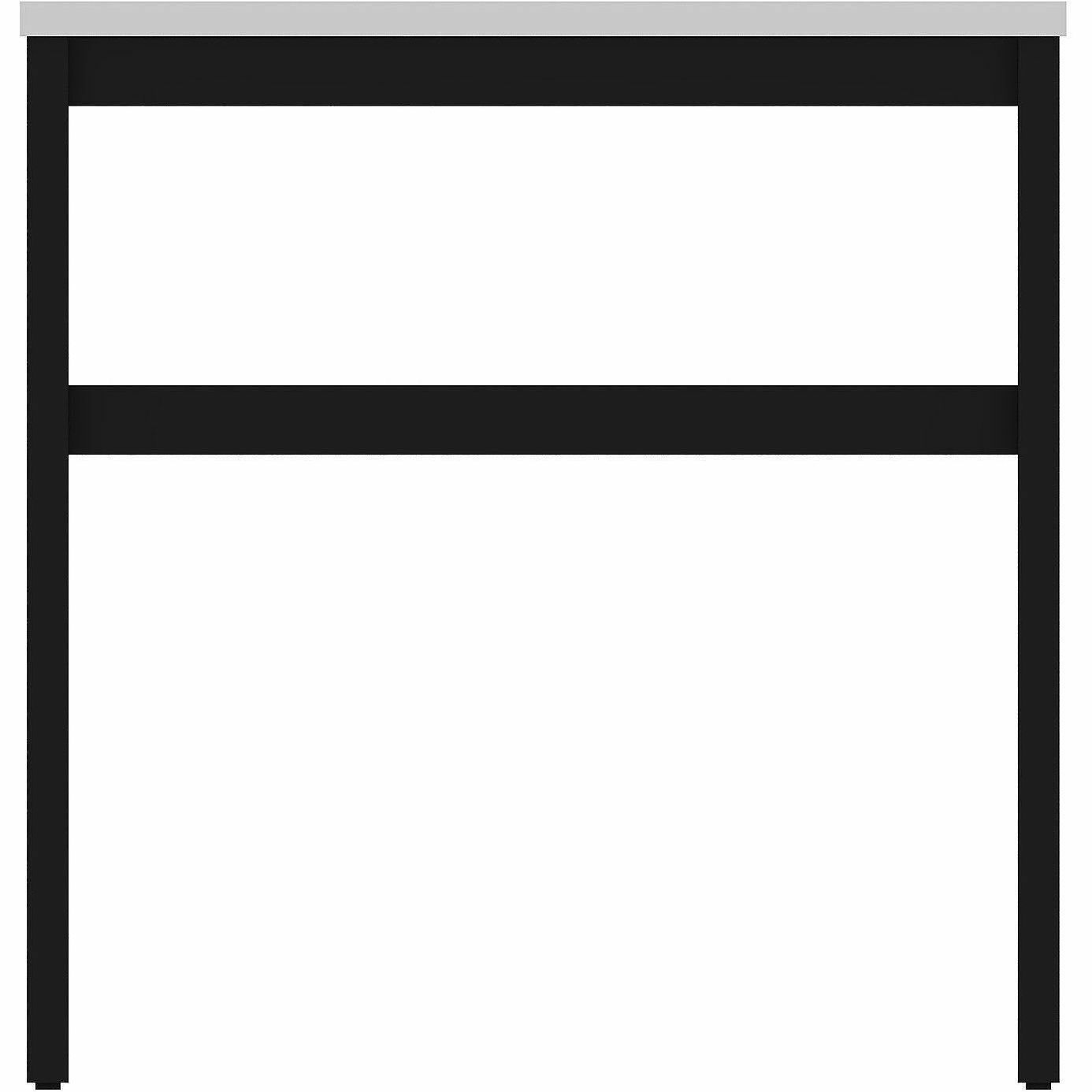 Lorell Table Base, Powder Coated H-shaped, Black Base, 28.50" Height x 71.60" Width x 29.10" Depth (LLR16281)