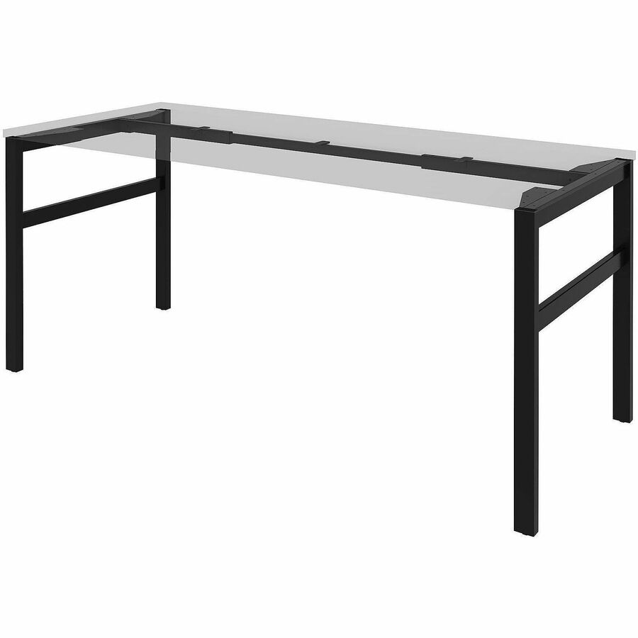 Lorell Table Base, Powder Coated H-shaped, Black Base, 28.50" Height x 71.60" Width x 29.10" Depth (LLR16281)