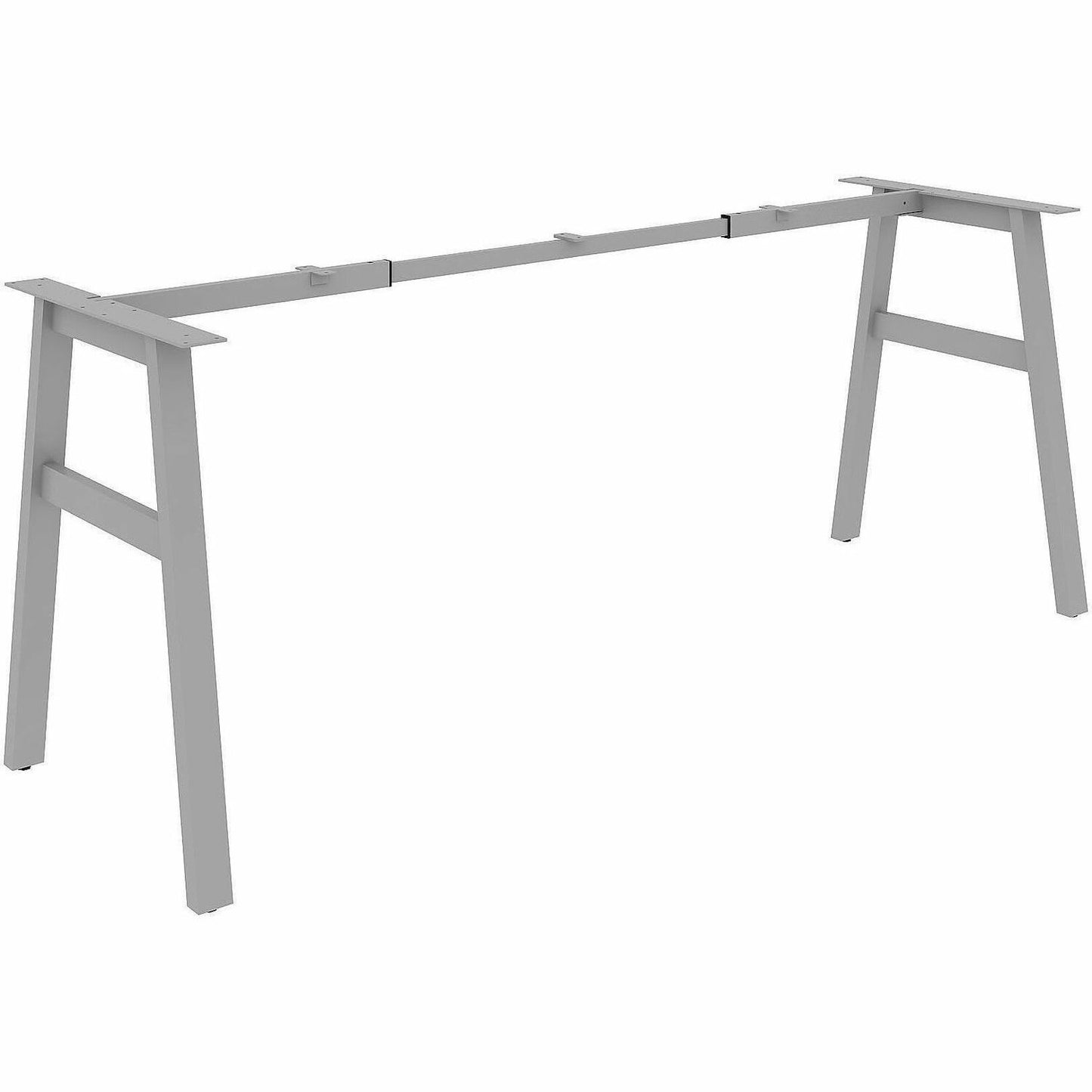 Lorell Table Base, Powder Coated A-shaped, Silver Base, 28.50" Height x 71.60" Width x 23.20" Depth (LLR16289)