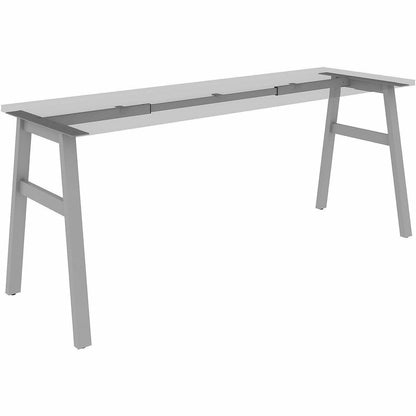 Lorell Table Base, Powder Coated A-shaped, Silver Base, 28.50" Height x 71.60" Width x 23.20" Depth (LLR16289)