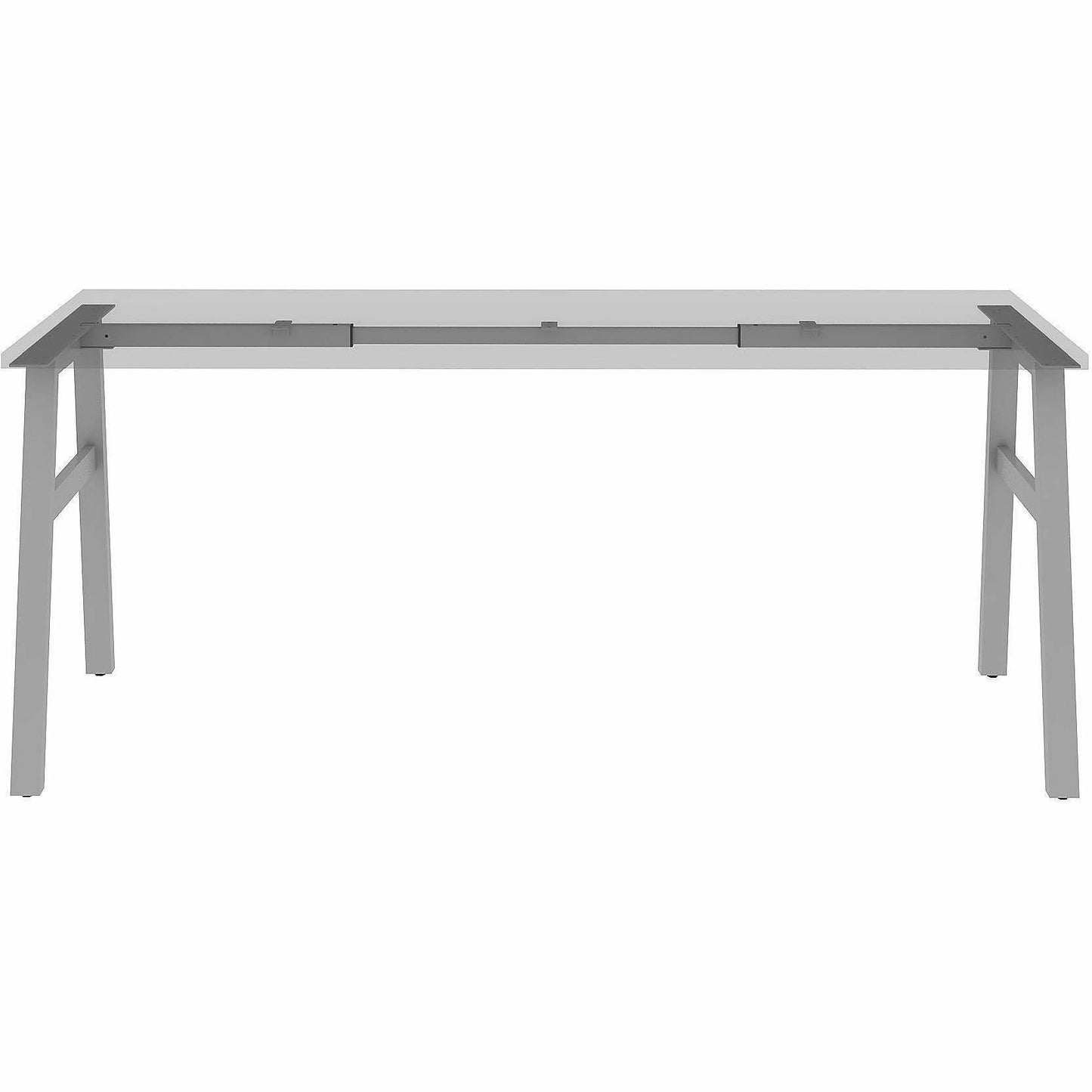Lorell Table Base, Powder Coated A-shaped, Silver Base, 28.50" Height x 71.60" Width x 23.20" Depth (LLR16289)