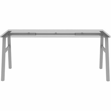 Lorell Table Base, Powder Coated A-shaped, Silver Base, 28.50" Height x 71.60" Width x 23.20" Depth (LLR16289)